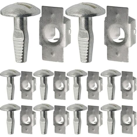 10 pares de clips de montaje de la cubierta inferior del motor, clips de montaje de aleación de aluminio para sujetadores de la cubierta inferior del motor automotriz 703016 703018, reemplazo compatib (1/4)