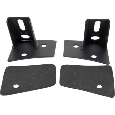 Soporte de luz de trabajo LED de 2 piezas, montaje en parabrisas superior - Kit de montaje en pilar A para Wrangler JK 07-17 (1/4)