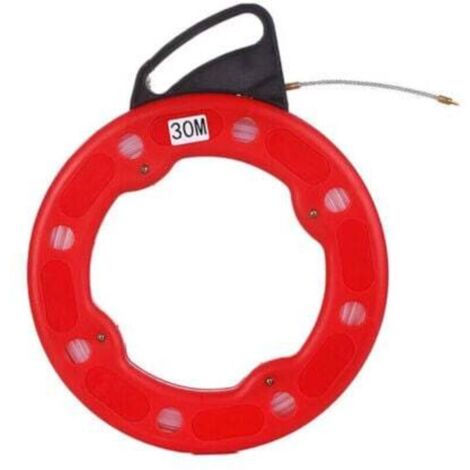 Pasacables de electricista, extractor de cables de fibra de vidrio, 30 m (1/4)