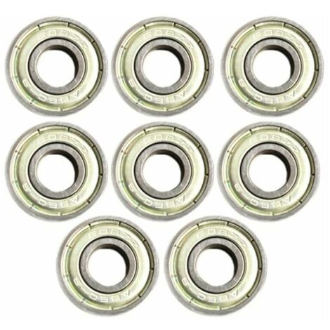 Paquete de 8 rodamientos de rodillos sellados de acero inoxidable 608ZZ (ABEC11) (1/5)