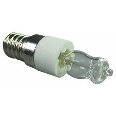 Paquete de 2 bombillas para horno de 40 W, E14, resistentes a altas temperaturas, bombillas halógenas seguras, bombillas para microondas de 220-240 V, bombillas de repuesto para horno, refrigerador y  (1/4)