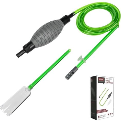 Kit para cambio de agua de acuario, kit de limpieza de grava con sifón para cambios de agua y limpieza de arena. (1/4)