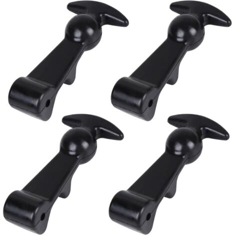 Soportes elásticos de goma para capós, cierres para capós de coche con bucles en T flexibles y pestillos de goma flexibles para carros motorizados. (1/4)