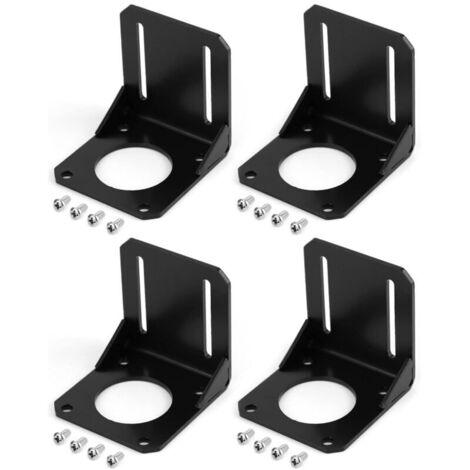 Soportes de montaje para motores paso a paso Nema 23, soporte fijo para motores paso a paso 57 con tornillos de fijación. (1/4)