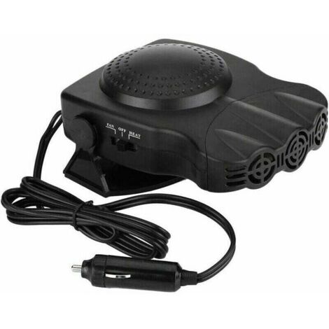 Calefactor para coche 2 en 1 de 12 V y 150 W con ventilador, refrigerador, desempañador y aire caliente. (1/4)