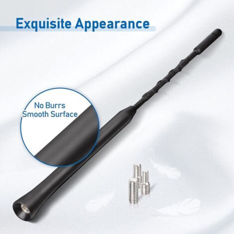 Antena FM ANT-309 Para Coche – Universal, Montaje En Parabrisas, Cable 5m, Plástico ABS, Recepción Clara, Mejora Señal De Radio