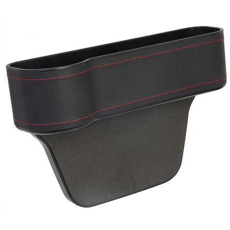 Organizador de coche de piel sintética, accesorio de almacenamiento interior automático para el conductor y el pasajero delantero.
