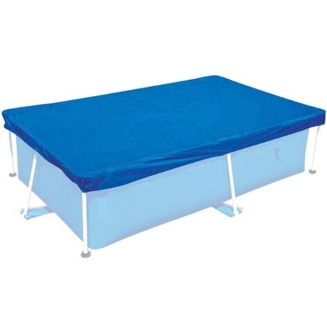 Cubierta rectangular para piscina de 220 x 150 cm. Impermeable, a prueba de polvo y resistente a los rayos UV. Cubierta de invierno y verano para jardines, residencias y hoteles. Resistente a la intem (1/4)