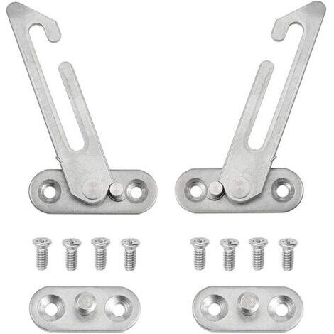 Set con 2 ventiladores de ventana de UPVC – de acero inoxidable 304 – con tornillos – para ventanas izquierdas y derechas. (1/5)