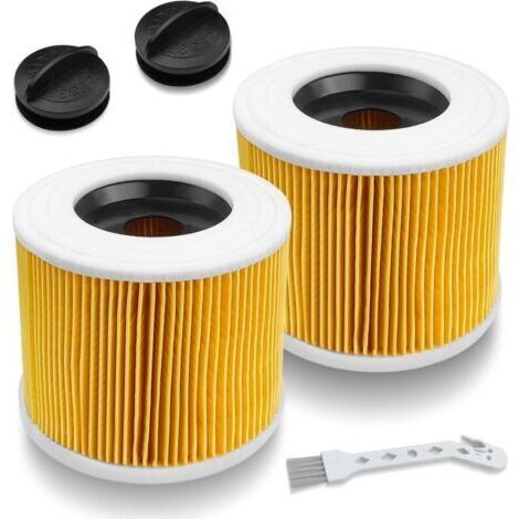 Filtro de 2 piezas para aspiradora Kärcher, compatible con Kärcher WD3 Premium, WD2, WD3, WD3P, MV2, MV3 – Filtro de repuesto WD3 para aspiradora Kärcher, número de artículo 6.414-552.0 / 64145520 (1/4)