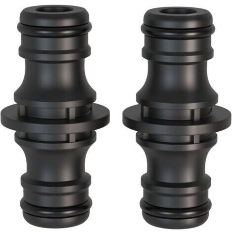 2 piezas de piezas de conexión, 1/2 pulgada doble conector, piezas de conexión para una conexión de tubería segura, conexión de dos tuberías para la extensión. (1/4)