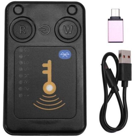 Lector inteligente de chips RFID según ISO14443, reconocimiento de llaves (EM125 kHz), tarjetas IC (13,56 MHz), decodificación de tarjetas de acceso, soporte de emulación y clonación para tarjetas.