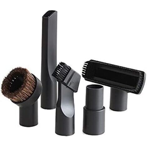 Conjunto con 5 accesorios de limpieza por aspiración – 32 mm – Cepillo de limpieza – Adaptador de tubo plano de 35 mm a 32 mm (1/5)