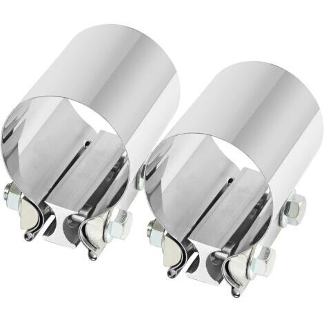 Abrazadera de escape de acero inoxidable universal, Ø 64 mm × 76,2 mm longitud (2 piezas) (1/5)