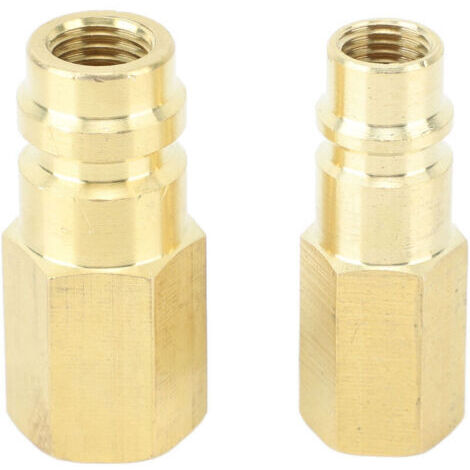 "Adaptador SAE de 1/4 pulgada para sistema de aire acondicionado R134A, conector para sistema de aire acondicionado R134A para sistemas de refrigeración" (1/4)
