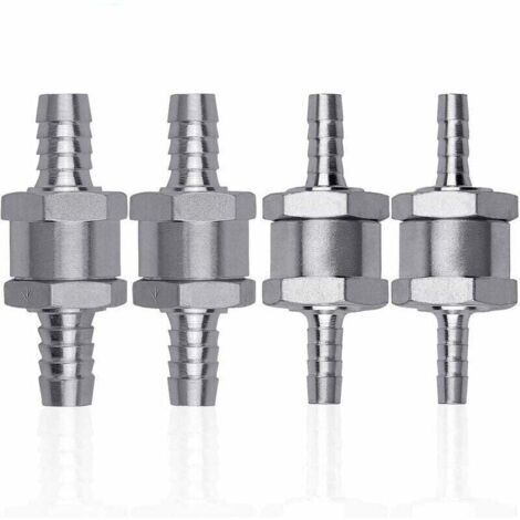 4 Piezas de válvulas de retención para combustible diesel de aleación de aluminio, válvulas de combustible 6/8/10/12 mm con flecha para gasolina y diesel, para automóviles, barcos y motocicletas. (1/4)