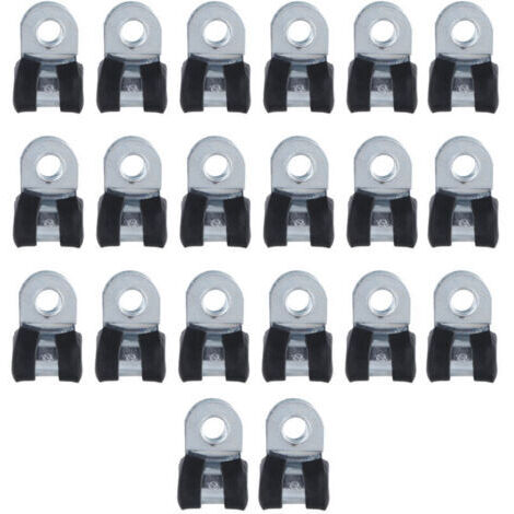 Paquete con 20 bridas para tuberías de acero inoxidable 304, resistentes a la corrosión, bridas para tuberías reutilizables tipo R (6 mm)
