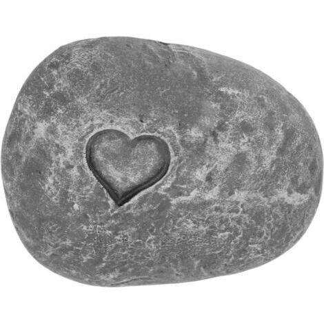 Lápida para mascotas para diseñar por sí mismo, inscripción personalizada, reproducción de piedras de guijarro, marcador de tumba para mascotas, hecho de resina artificial, adecuado para gatos ("Amor (1/4)