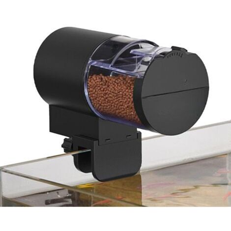 Dispensador automático de comida para peces – 100 ml, dispensador automático de alimentos para peces, dispensador de comida para peces y tortugas, alimentación programable con protección contra humeda (1/4)