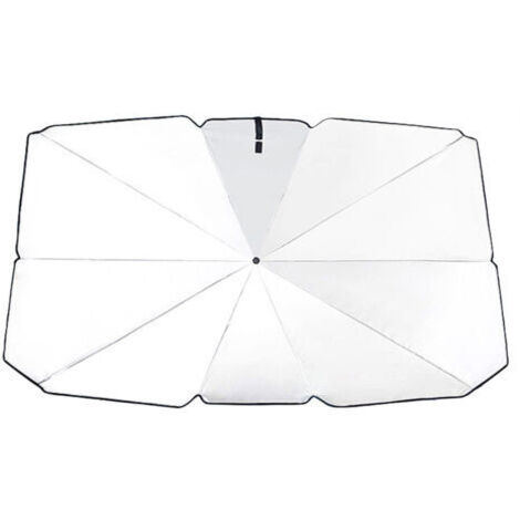 Protector solar plegable para el parabrisas del coche – material reflectante con 99% de protección solar, protector solar para el parabrisas – 140 × 80 cm (1/5)