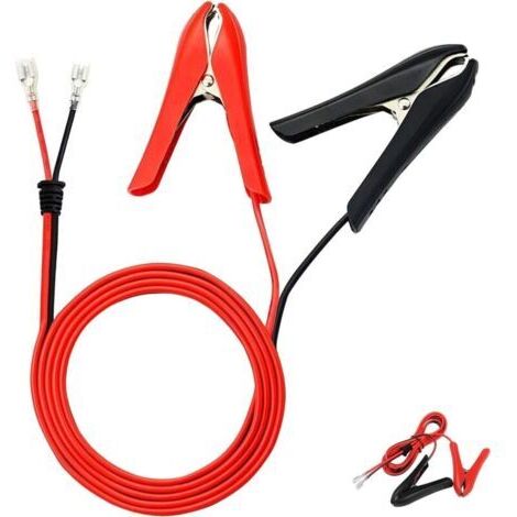 1,8-m Krokodilklemmen para baterías con cable de conexión rápida, Klemmen Crimp-Verriegelung, equipos domésticos (1/4)
