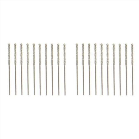 Set con 40 puntas de diamante de espiral con una punta de 0,8 mm para vidrio, joyas, piedra y azulejos (1/4)