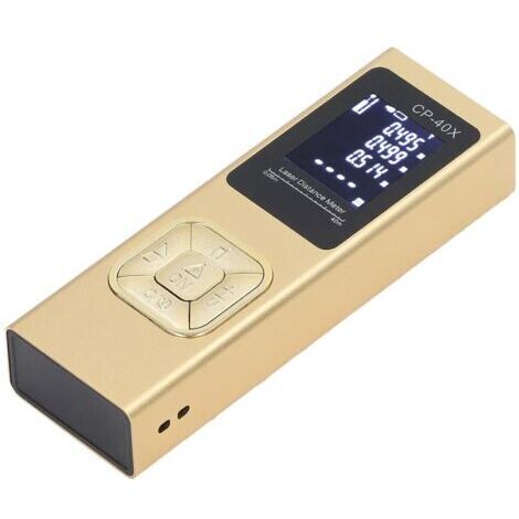 Medidor de distancia láser digital, de alta precisión, portátil, herramienta de medición, medidor de distancia con clase de protección IP54 (40 metros).