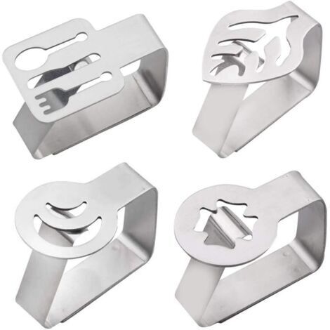 Clavos de mesa de acero inoxidable para casa, barbacoas, bodas y fiestas, 4 piezas (1/5)