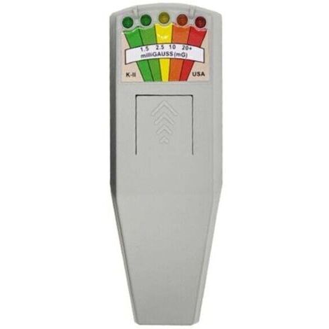 K2 Digital detector de radiación electromagnética, portátil, con medidor de EMF Gauss 5 LED para seguridad personal y exploración paranormal