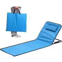 Colchón de playa plegable, tumbona de playa, plegable y ajustable, silla de playa plegable, asiento de playa con ángulo, transportable