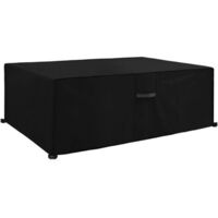 Cubierta para rosal con rejillas de ventilación, impermeable, resistente a los rayos UV, tejido Oxford robusto 210D (170 × 94 × 71 cm), negro.