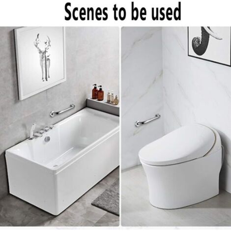 Barra di sostegno in acciaio inossidabile per il bagno, maniglia per vasca da bagno per anziani, maniglia per doccia, barre di sicurezza, corrimano per doccia per donne incinte, disabili e anziani (1/4)