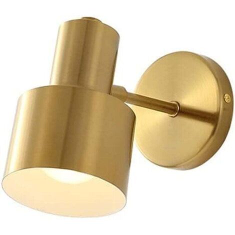 Applique da parete moderna e creativa, lampada da parete per interni in metallo, lampada da parete Art Déco per camera da letto, soggiorno, corridoio, ristorante, bagno (oro 3000K bianco caldo)