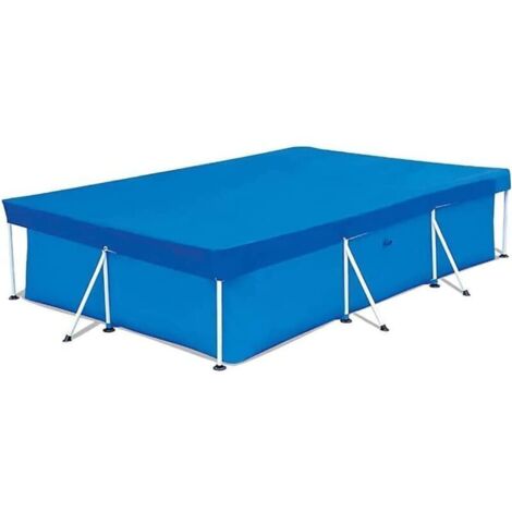 Telo di copertura per piscina rettangolare, telo protettivo 450x220 cm per piscine rettangolari, copertura per piscina fuori terra, copertura solare antipolvere per piscina, protezione per piscina est (1/4)