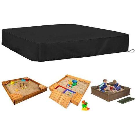 Copertura per sabbiera Ineasicer 180x180cm, Copertura per sabbiera 190T con coulisse, Coperchio protettivo per sabbiera, Copertura per sabbiera per bambini o neonati (1/4)