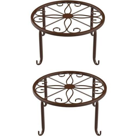 Portacactus di metallo a 2 parti, supporto per piante, sostegno per piante, treppiede di metallo per piante, adatto per uffici e balconi, per collocare cactus (Bronzo)