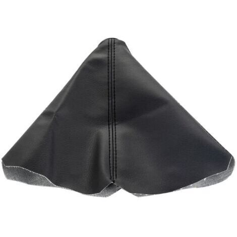 GUANO-PU-Leder-Getriebeschaltheberhülle in Schwarz für Autos, staubdichte Schalthebelknopfhülle, antistatische e antiscivolo Handbremsenhülle für Autos (schwarz) (1/4)