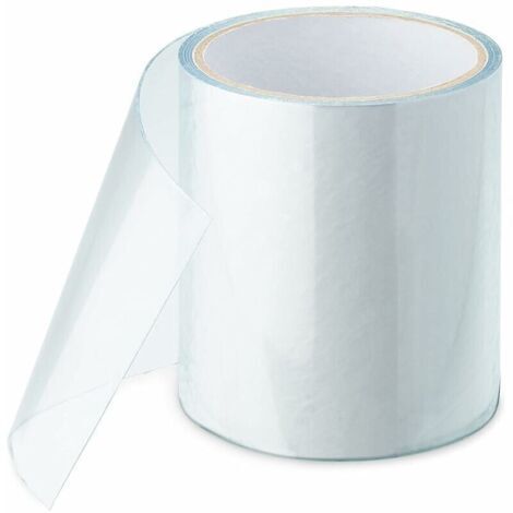 Nastro adesivo sott'acqua, nastro di tenuta, nastro di riparazione per piscine, tende, teli, grondaie, barche gonfiabili, adesivo acrilico (10 cm × 150 cm, trasparente)