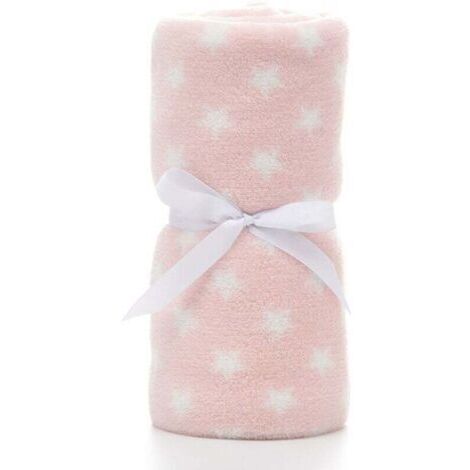 Copertina per neonati in pile morbido, coperta morbida per bambine e bambini come regalo di nascita, 75 × 100 cm, rosa (1/4)