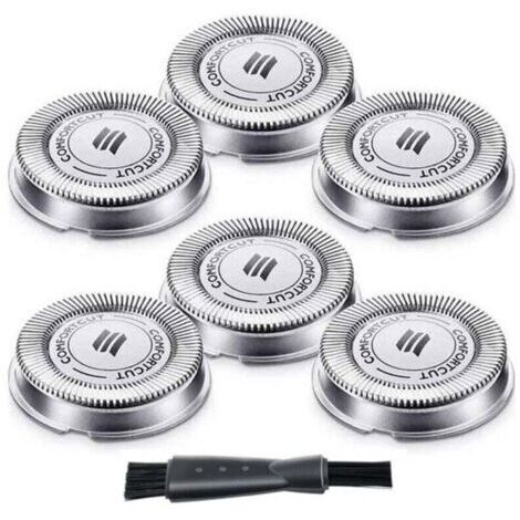 6 sostituti delle teste di taglio, compatibili con i rasoi elettrici delle serie S1000, S2000, S3000 e S4000 (1/4)