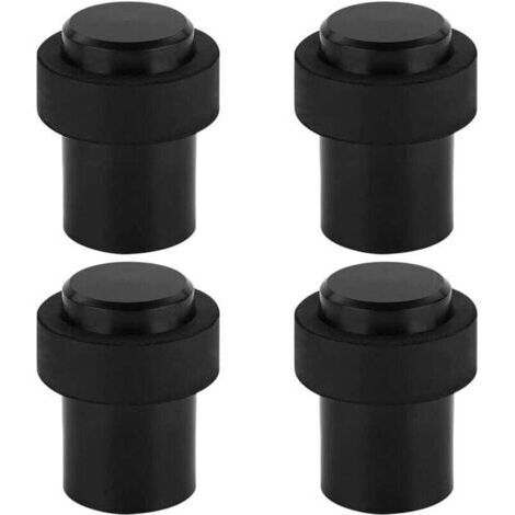 Fermaporta in acciaio inox con diametro di 4,5 cm, arresto per porte, fermaporta (set di 4)