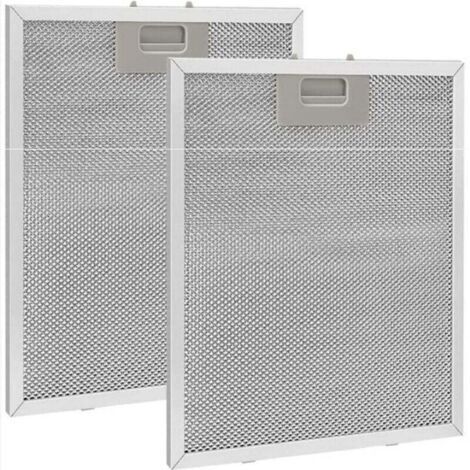 2 pezzi di filtri grasso in metallo per cappe aspiranti, 320 × 260 mm, filtri griglia in metallo come accessori per cappe aspiranti della cucina