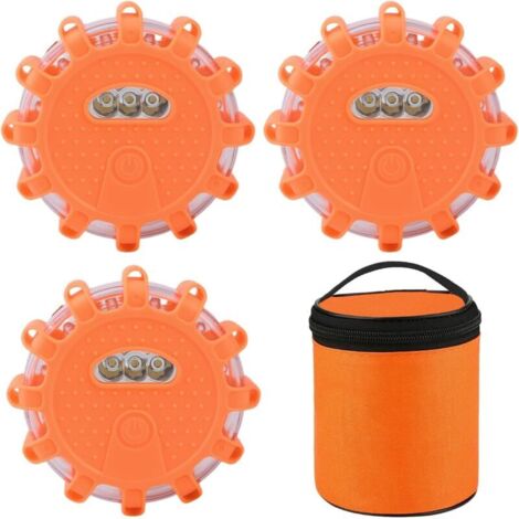 Fari LED rotanti per veicoli, faro LED rotante, luce lampeggiante LED magnetica, luce di segnalazione, illuminazione di emergenza per veicoli trainati, camion e incidenti. (1/4)