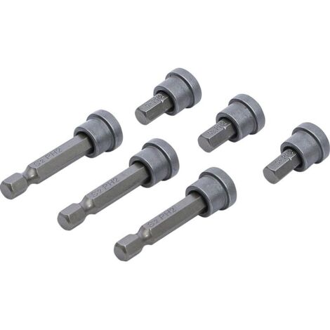 Set di 6 punte per cartongesso con fermo di profondità - Multicolore - Esagonale esterno da 6,3 mm (1/4") - Testa Phillips PH2 - Dimensioni ridotte (1/4)
