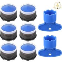 Armatur-Schaumdüse, 8 Pezzi di Filtri per Rubinetto con Spruzzatori di Aria Integrati, Dispositivo per la Conservazione dell'Acqua per Rubinetti con Attrezzo per l'Installazione, Filtro e Regolatore d