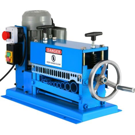 Machine à Dénuder Électrique 370 W Pince à Dénuder Fils 1,5-38 mm, 27 m/min Haute Efficacité de Dénudage Machine à Dénuder des Câbles Outil Professionnel pour Récupération Recyclage Fil Cuivre