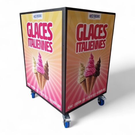 Chariot pour machine à glace italienne - Ice Freddo - 60x70x93cm (1/5)