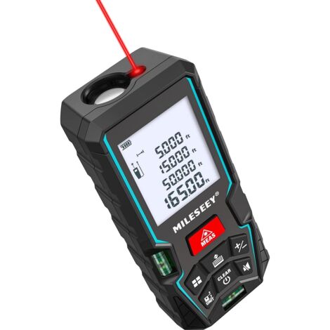 Télémètre Laser S6 50M - Mesure de Distance Précise, Étanche IP54, Fonctions Surface/Volume, Outil Électronique pour Travaux et Bricolage (1/5)