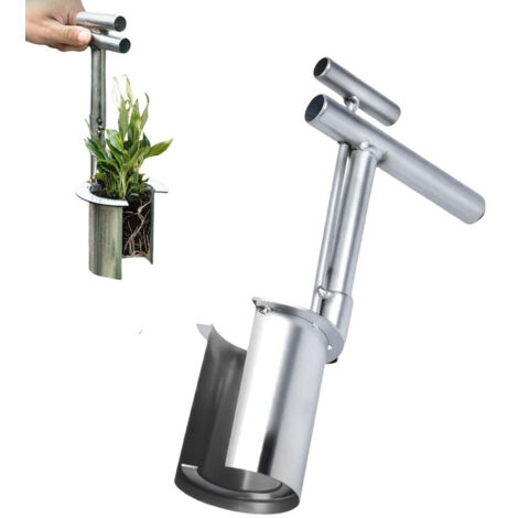 Transplantoir revetement anti-derapant Outils , Outil de Plantation en Acier Inoxydable Durable, Robuste et Résistant, Transplantoir Polyvalent pour Semis et Plantes (1/5)