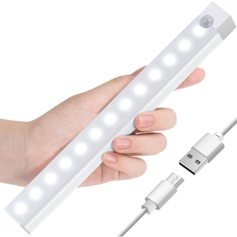 Lampe LED pour Placard Sans Fil avec Détecteur de Mouvement – Éclairage Sous-Meuble et Armoire, Veilleuse Intérieure, Lumière Blanche (1/5)